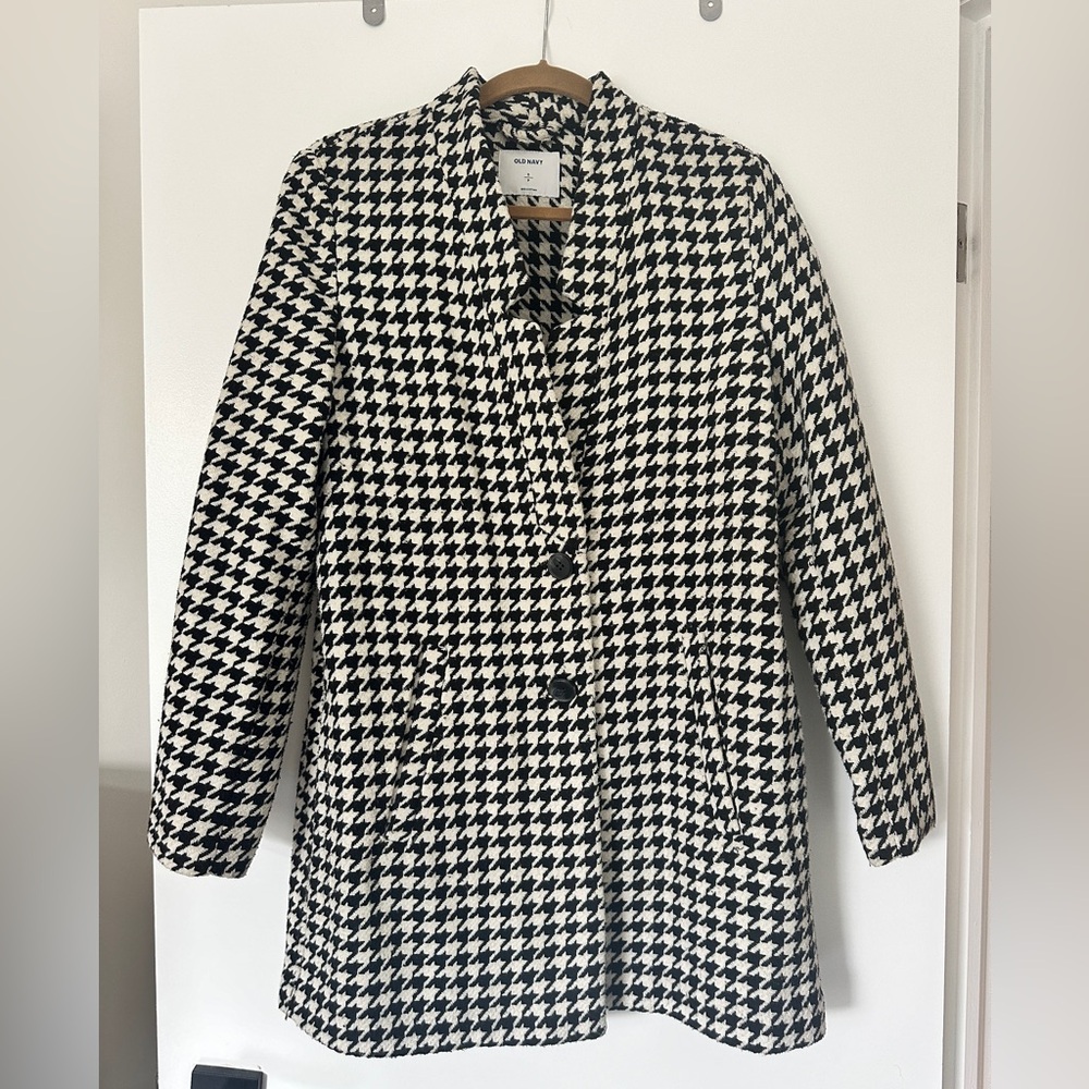 Old Navy Houndstooth Peacoat